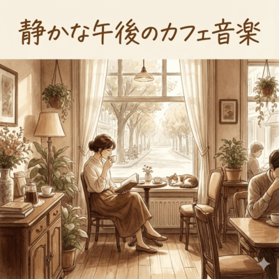 静かな午後のカフェ音楽 (ジャズLo-fi)のジャケット写真