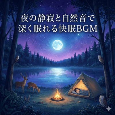Deep Sleep BGM with Night Silence and Nature Sounds Front Cover