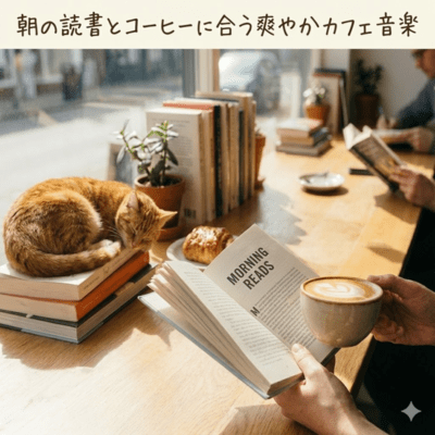Refreshing Cafe Music for Morning Reading and Coffee Front Cover