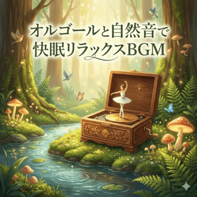 Relaxing BGM for Restful Sleep with Music Box and Nature Sounds Front Cover