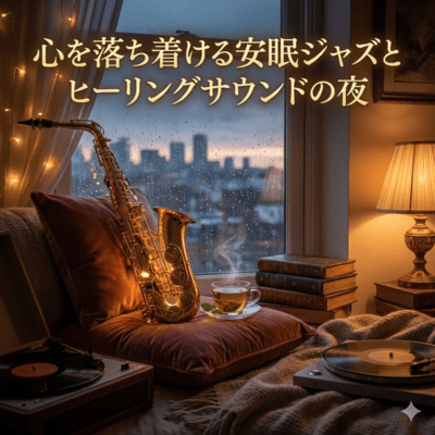 心を落ち着ける安眠ジャズとヒーリングサウンドの夜のジャケット写真