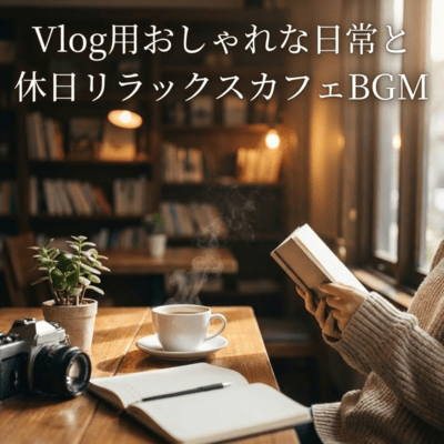 Vlog用おしゃれな日常と休日リラックスカフェBGMのジャケット写真