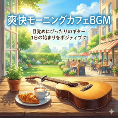 爽快モーニングカフェBGM 目覚めにぴったりのギター 1日の始まりをポジティブにのジャケット写真