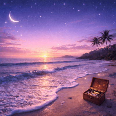 Calming Wave Sounds BGM Filled with Serotonin for Deep Sleep and Ultra-Deep Relaxing Music Box Music (White noise) Front Cover