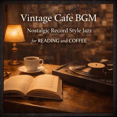 ヴィンテージカフェBGM 懐かしいレコード風ジャズ 読書とコーヒーのジャケット写真