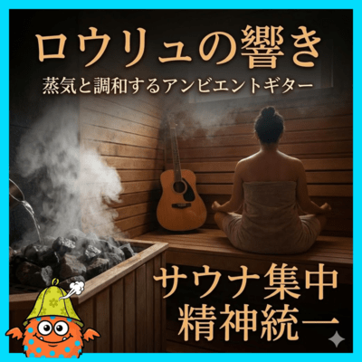 ロウリュの響き 蒸気と調和するアンビエントギター サウナ集中 精神統一のジャケット写真