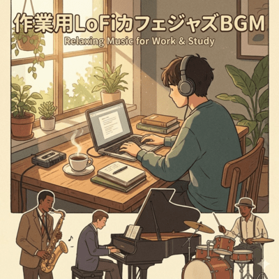 LoFi Cafe Jazz BGM for work Front Cover