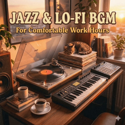 Jazz & Lo-Fi BGM for Comfortable Work Hours Front Cover
