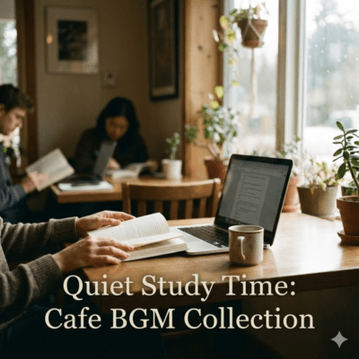 Quiet Cafe BGM to Support Study Time Front Cover