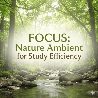 Nature-inspired Ambient BGM for Study Efficiency Front Cover
