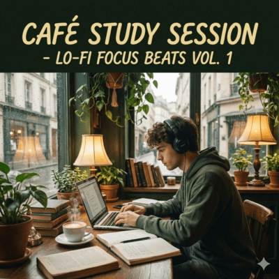 Stylish Cafe BGM to Boost Study Focus Front Cover