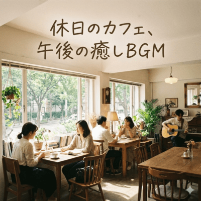Healing BGM for Weekend Afternoons in a Cafe Front Cover