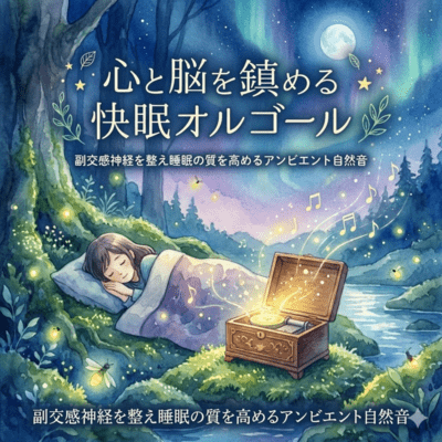 心と脳を鎮める快眠オルゴール|副交感神経を整え睡眠の質を高めるアンビエント自然音のジャケット写真