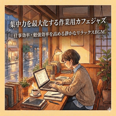 Max Focus Cafe Jazz - Productivity Music for Work and Study Front Cover
