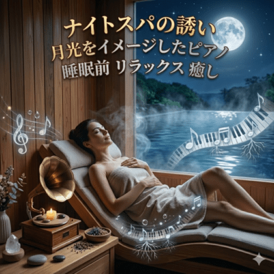 ナイトスパの誘い 月光をイメージしたピアノ 睡眠前 リラックス 癒しのジャケット写真