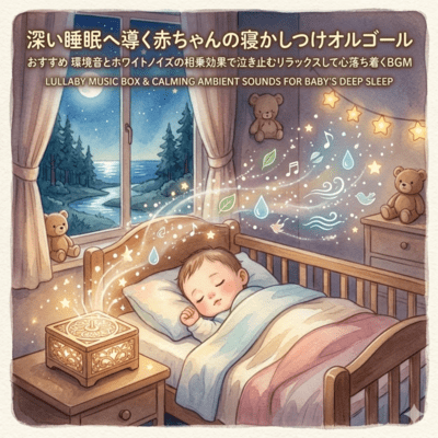 Leading to Deep Sleep Lulling Baby Music Box Recommended Ambient Sounds and White Noise Stop Crying Relaxing and Calming Mind BGM Front Cover