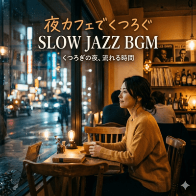 Slow Jazz BGM for Relaxing Night Cafes Front Cover