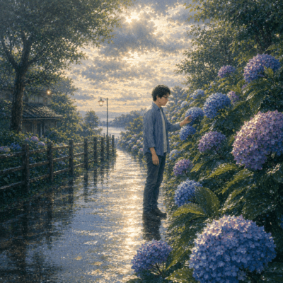 紫陽花のあとでのジャケット写真