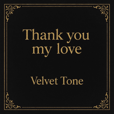 Thank you my love Front Cover