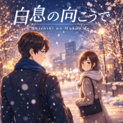 Shiroiki no Mukou de Front Cover