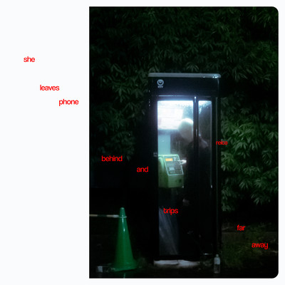 she leaves phone behind and trips far awayのジャケット写真