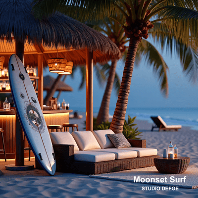 Moonset Surf Front Cover