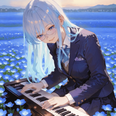 A flower in love with the sky Front Cover