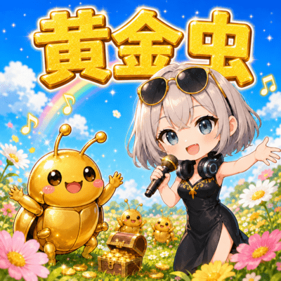 KOGANEMUSHI (Kirakira Happy Rap) Front Cover