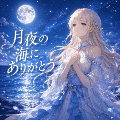 Thank You, Moonlit Sea Front Cover
