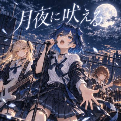 Tsukiyo ni Hoeru Front Cover