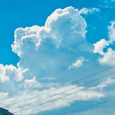 August Clouds Wave a Blue Hand at Me Front Cover