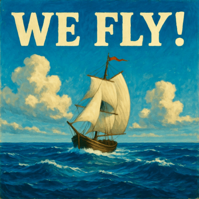 We fly! Front Cover