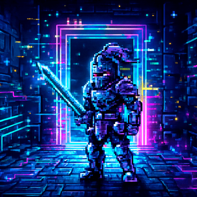 Glitch Knight Front Cover