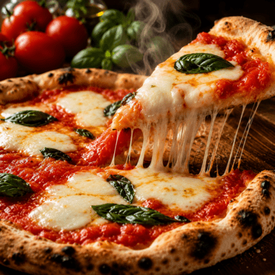 Margherita pizza Front Cover