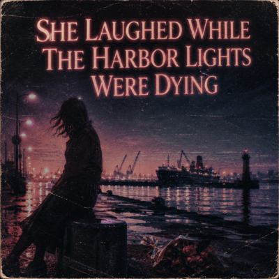 SHE LAUGHED WHILE THE HARBOR LIGHTS WERE DYING Front Cover