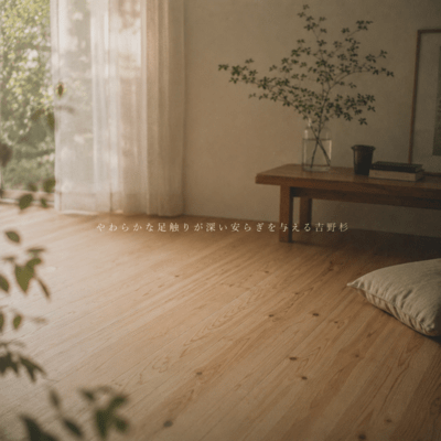 Soft Footsteps, Deep Comfort with Yoshino Cedar Front Cover