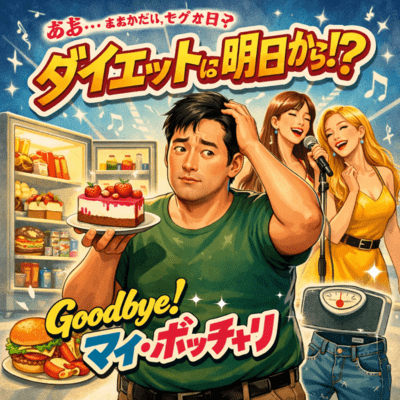 "Starting the Diet Tomorrow!? - Farewell, My Fluffy Me" Front Cover