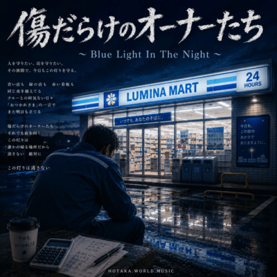 Battle-Scarred Owners ~Blue Light In The Night~ Front Cover