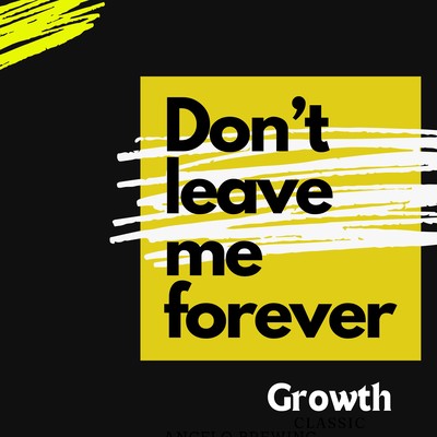 Don't leave me forever Front Cover