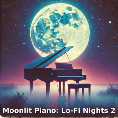 Moonlit Piano: Lo-Fi Nights 2 Front Cover