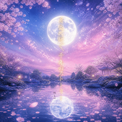 Tsukuyo ni Tsumugu, Sennen no Story Front Cover