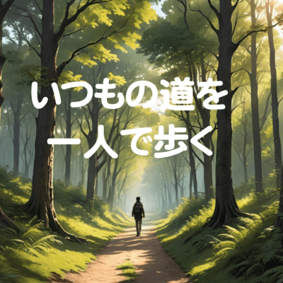 I walk the same path alone as always Front Cover