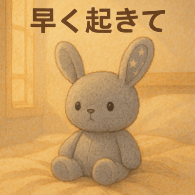 早く起きてのジャケット写真