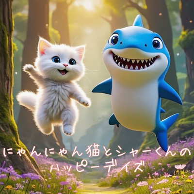 にゃんにゃん猫とシャーくんのハッピーデイズ (Cover)のジャケット写真