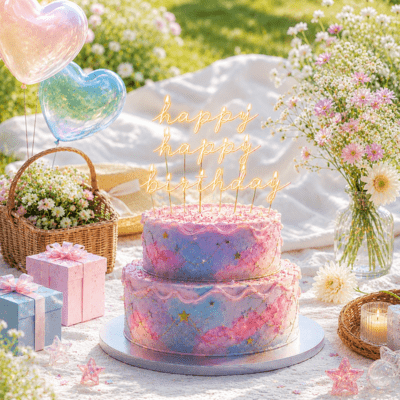 Happy Happy Birthday Front Cover