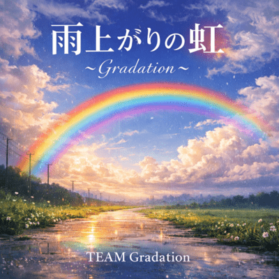 雨上がりの虹〜Gradation〜 (feat. グンちゃん。, 佐野ヒカル & flutistともこ)のジャケット写真