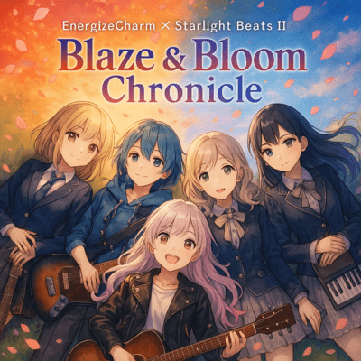 EnergizeCharm × Starlight Beats Ⅱ – Blaze & Bloom Chronicle (炎と花のクロニクル)のジャケット写真