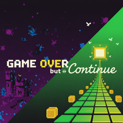 GAME OVER but CONTINUE Front Cover