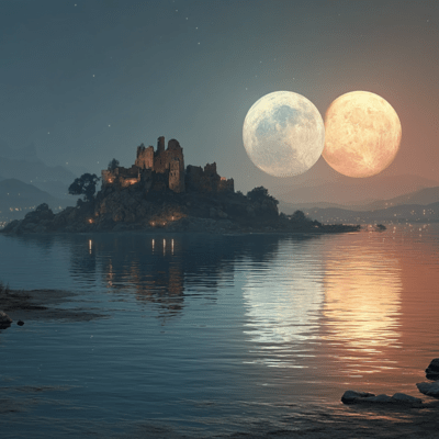 Scéal na nDhá Ghealach Front Cover