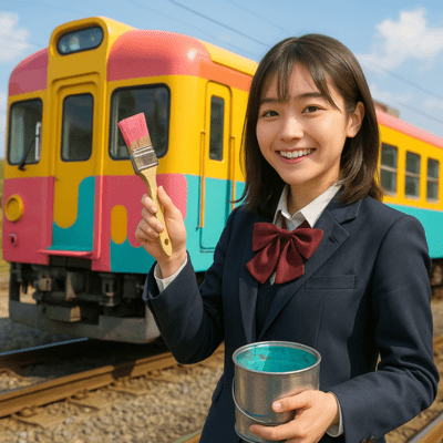 The Train in Your Colors Front Cover